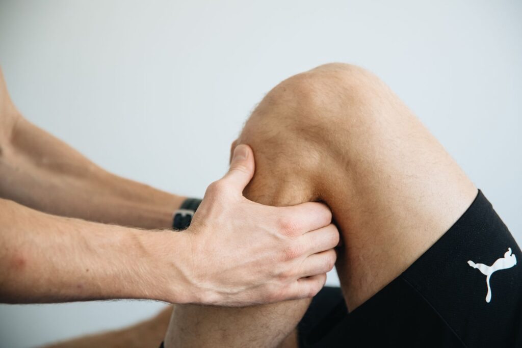 A physiotherapy session focusing on knee treatment